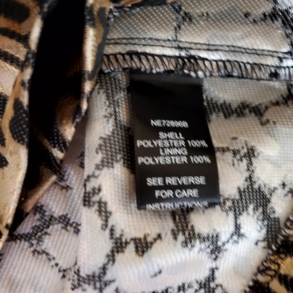 Ark & co. Leopard Print Strapless Romper shorts Size Small - Picture 9 of 10